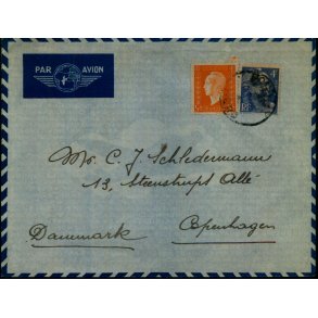 Luftpost Brev fra Frankrig til Danmark - 24 - 1 - 46