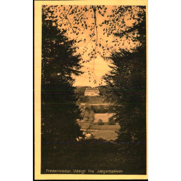 Frederiksdal - Udsigt fra J�gerbakken - Henriksens Bogh. 10715 - Ubrugt - Har v�ret kl�bet op !