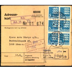Efterporto - Adressekort Til Odense  5 - 9 - 78   - Efterporto 8,00 kr tilbage til Nr. 115