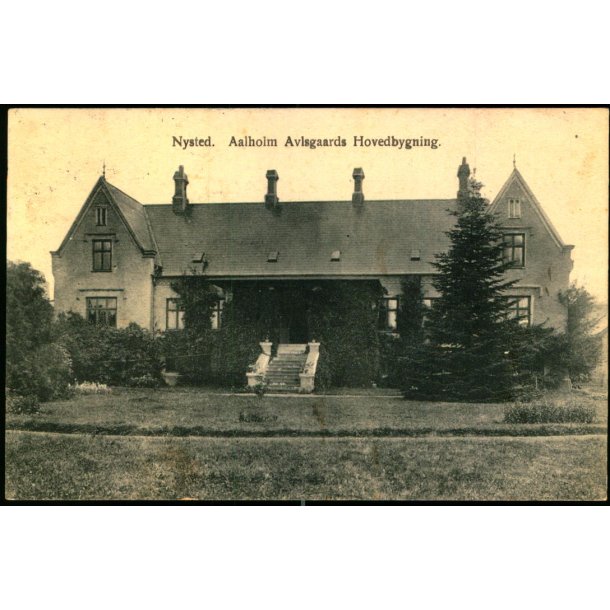 Nysted - Aalholm Avlsgaards Hovedbygning - E. Ross Svenningsens Papirh. u/n - Brugt