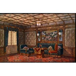 M/S " Tatsuta Maru " - The Sitting Room of the Suite De Luxe - u/n - Ubrugt