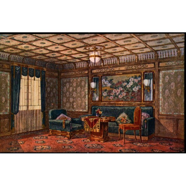 M/S " Tatsuta Maru " - The Sitting Room of the Suite De Luxe - u/n - Ubrugt