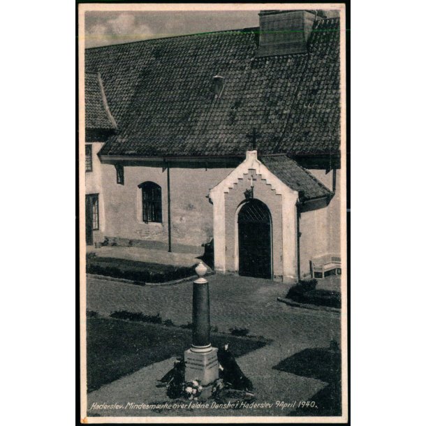 Mindesm�rket over faldne Danske i Haderslev - 9. April 1940 - Stender H. 74 - Ubrugt