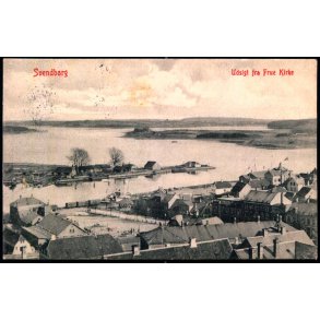 Svendborg - Udsigt fra Frue Kirke - W.K.F. 4658 - Brugt