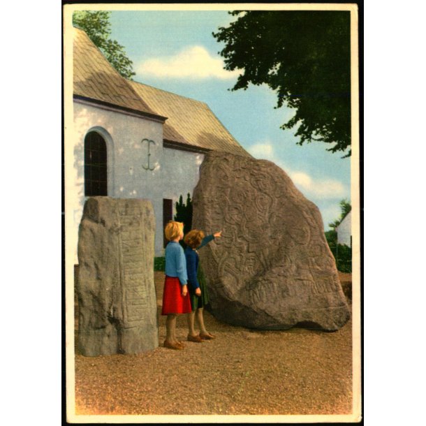 Jelling - Runestenen med Kristusbilledet - Rudolf Olsen 231 - Brugt