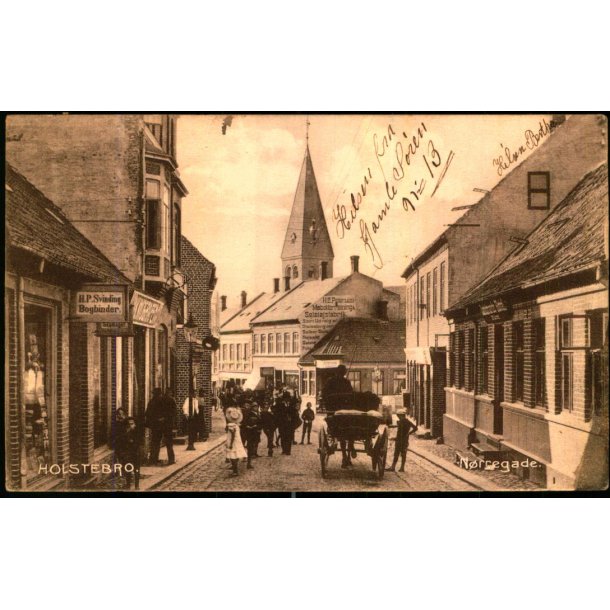 Holstebro - N�rregade - Stender 16909 K - Brugt - Bl�k !
