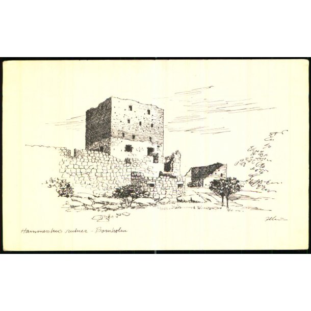 Illum - Hammershus Ruiner - Bornholm - Dansk Smandskirke u/n - Ubrugt
