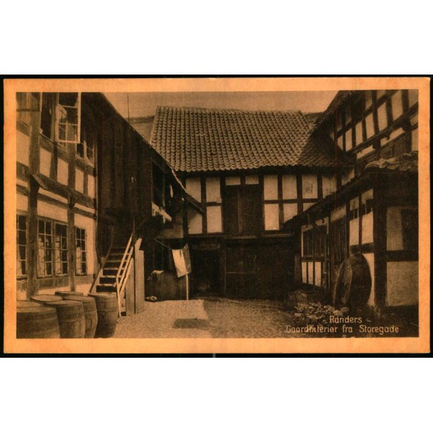 Randers - Gaardinteri�r fra  Storegade - Stender R. 53 - Ubrugt