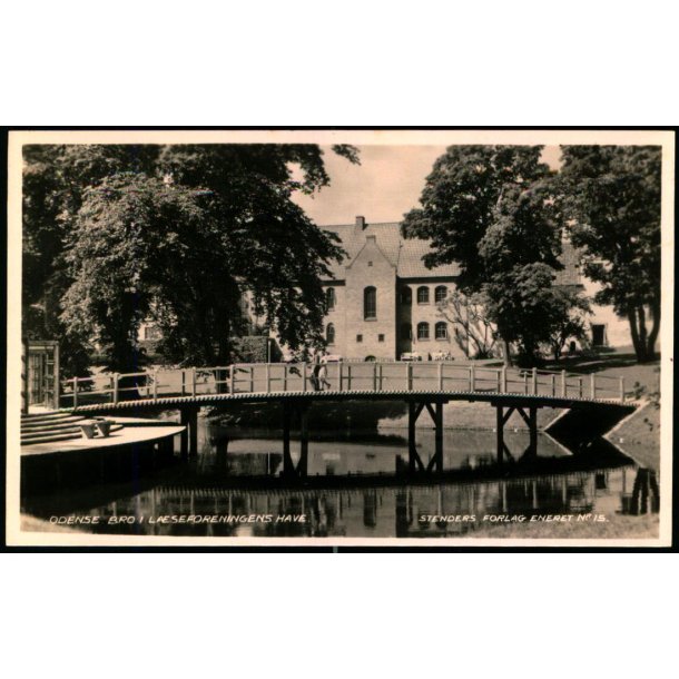 Odense - Bro i L�seforeningens Have - Stender 15 - Ubrugt
