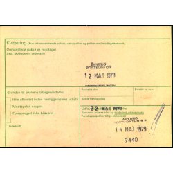 Adressekort fra Glostrup - 10 kr. Rigsvben - 10 - 5 - 79