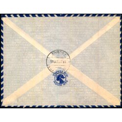 Luftpost Brev fra Frankrig til Danmark - 19 - 6 - 43