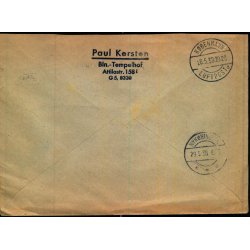 Luftpost Rekommanderet Brev fra Tyskland - Nykbing F - 28 - 5 - 38