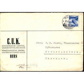 Censurbrev fra Schweiz  21 - 10 - 42 - Til Frederiksvrk