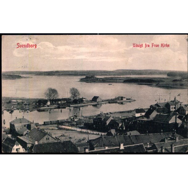 Svendborg - Udsigt fra Frue Kirke - W.K.F. 4658 - Brugt