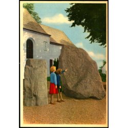 Jelling - Runestenen med Kristusbilledet - Rudolf Olsen 231 - Ubrugt