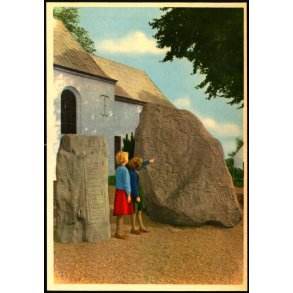 Jelling - Runestenen med Kristusbilledet - Rudolf Olsen 231 - Ubrugt