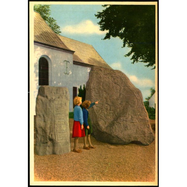 Jelling - Runestenen med Kristusbilledet - Rudolf Olsen 231 - Ubrugt