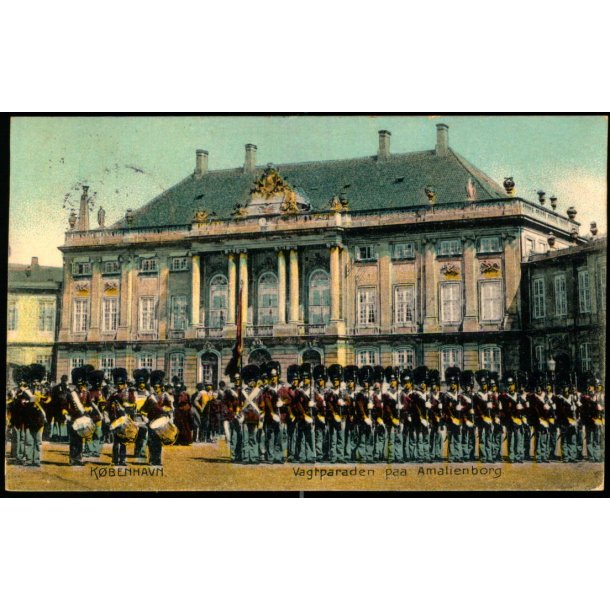 Kbenhavn - Vagtparaden paa Amalienborg - Stender 6055