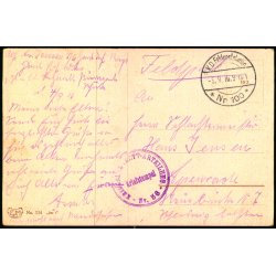 Feldpost - K.D. Feldpoststation  5 - 9 - 16  - Til  Apenrade - Billedside : Der kleine Hindenburg