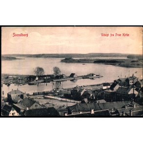 Svendborg - Udsigt fra Frue Kirke - W.K.F. 4658 - Ubrugt