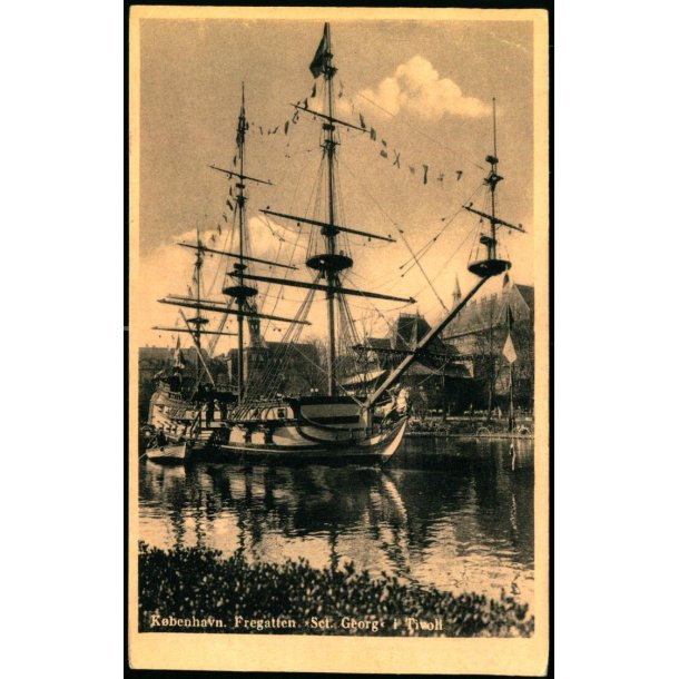 Kbenhavn - Fregatten "Sct. Georg" i Tivoli - Rudolf Olsen 1214