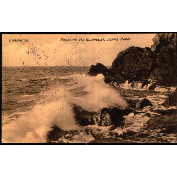 Bornholm - Brnding ved Guldhullet -  Johns Kapel - Frits Srensen 543 - Brugt