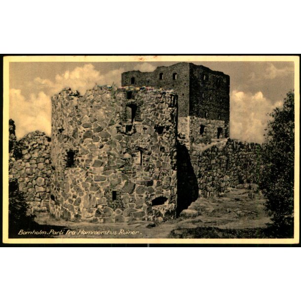 Bornholm - Parti fra Hammershus Ruiner - Colbergs Bogh. 530 - Ubrugt