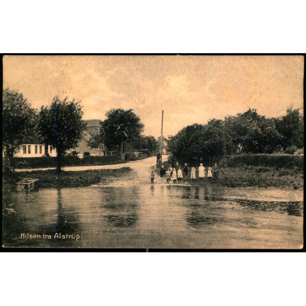 Hilsen fra Alstrup - Emil Petersens Bogh. u/n - Ubrugt