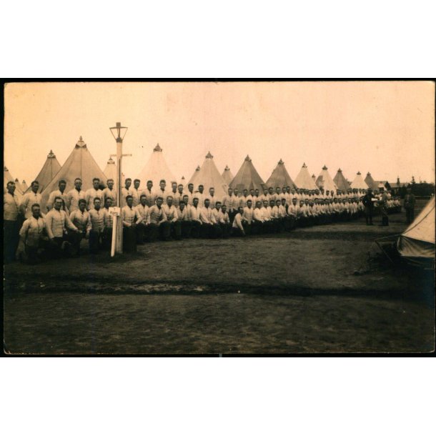 Lejren ved  Borris - Fotokort u/n - Ubrugt