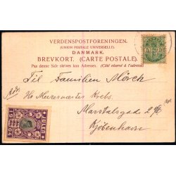 Aalborg - C. St. 590 - Brugt - 1904 Julemrke Savtakket !