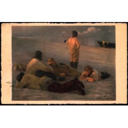 Kryer - Fiskere paa Skagen Strand - K. Wiit-Mllers 3232 - Brugt