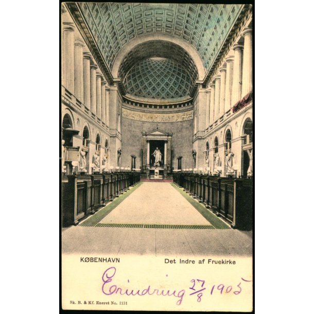 K�benhavn - Det indre af Fruekirke - Sk.B. &amp; Kf. 1131