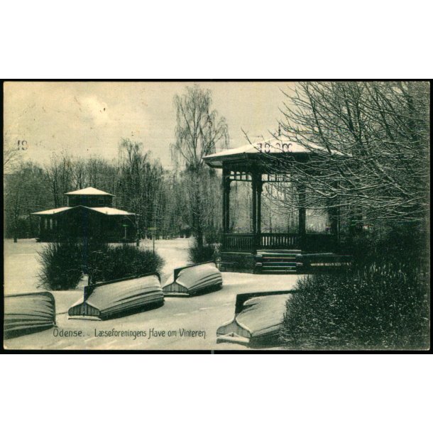 Odense - L�seforeningens Have om Vinteren - Stender 19084 - Brugt