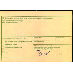 Adressekort fra Jelling - 3,30 og 9 k Rigsvben - Berigtigelseskort 172 - Eftertorto 5,00