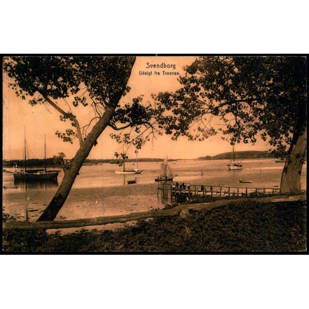 Svendborg -  Udsigt fra Troense - Johs. Broersens Forlag 1513 - Brugt