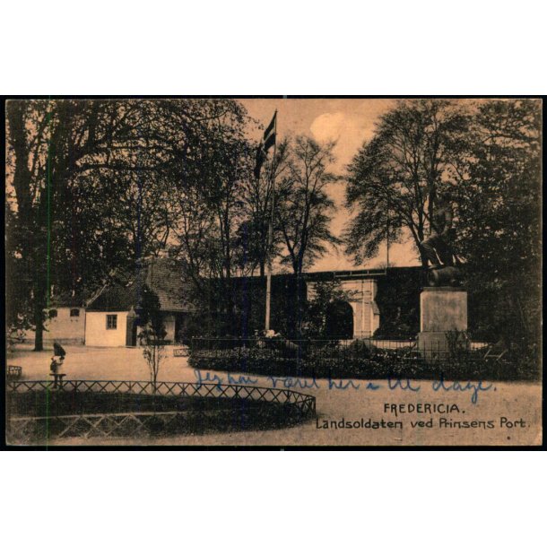 Fredericia - Landsoldaten ved Prinsens Port - J.A.F. 422 - Brugt