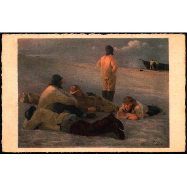 Kryer - Fiskere paa Skagen Strand - K. Wiit-Mllers 3232 - Brugt