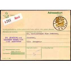 Adressekort fra benr - 10 kr. Rigsvben - 23 - 10 -80