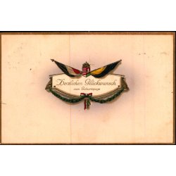 Feldpost - Apenrade   18 -3 -16 - Til  4. Komp - 1. Batl. - Billedside : Glckwunsch