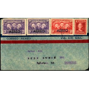 Luftpost Brev fra Ecuador til Hamburg - 13 - 5 - 46 ?