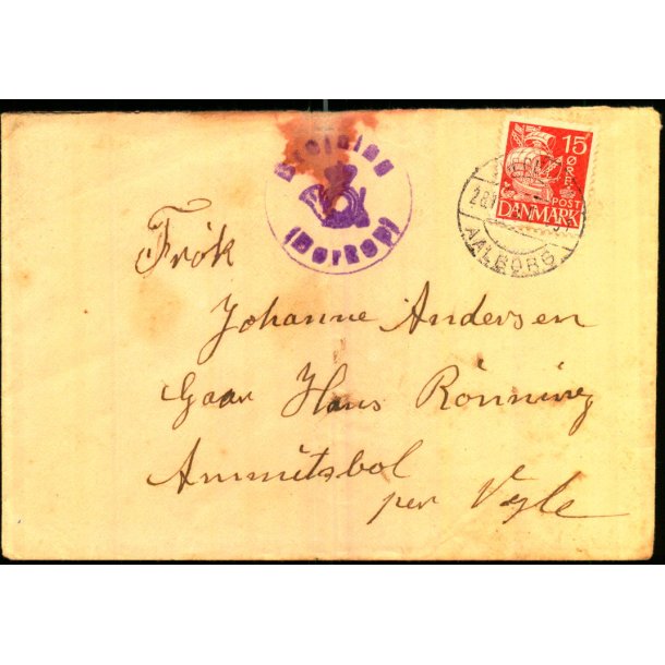 BREJNING (BRKOP) - Posthornsstempel p Brev