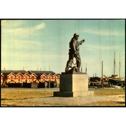 Skagen - Statue af fisker og Redningsmand  - K. Witt-M�ller 6701-659 - Brugt