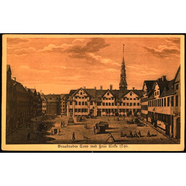 Graabrdre Torv med Frue Kirke 1746 - Stender 26945