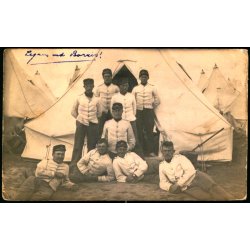 Lejren ved Borris - Fotokort 3-12- 1911 - Brugt