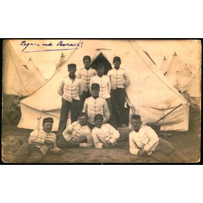 Lejren ved Borris - Fotokort 3-12- 1911 - Brugt