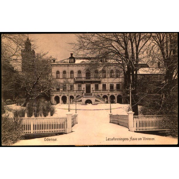 Odense - L�seforeningens Have om Vinteren - Stender 19093 - Brugt