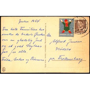 1954 p Postkort
