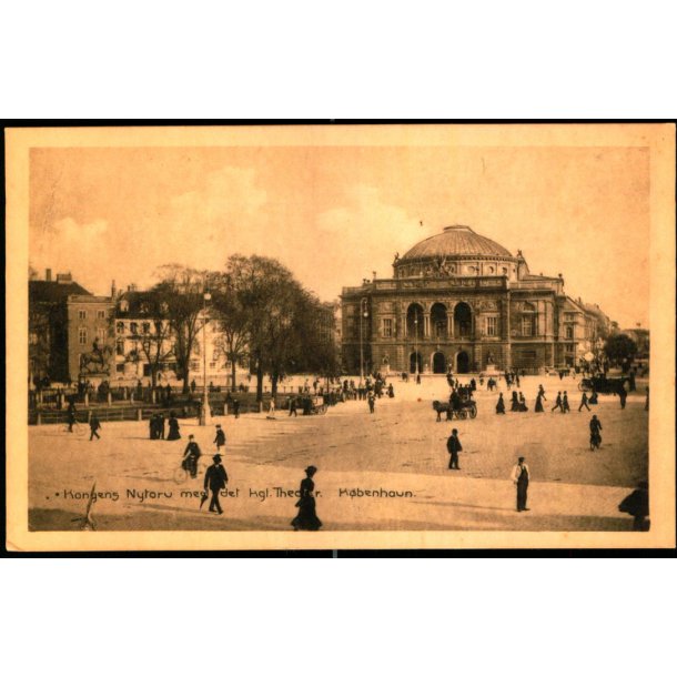 Kongens Nytorv med det Kgl. Theater - K�benhavn - Dansk Lystrykkeri 782