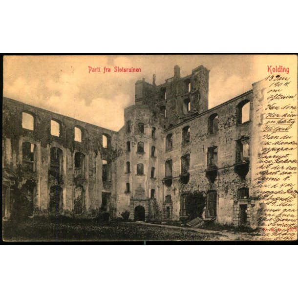 Kolding - Parti fra Slotsruinen - W.K.F. 1313 - Brugt