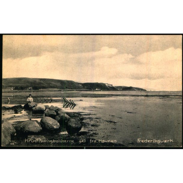 Krudttaarnsbakkerne set fra Havnen - Frederiksv�rk - A. Jensens Bogh. u/n - Ubrugt